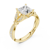 Diamant 1.72ct Princess Cut Diamond Ring