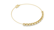 Diamond Cluster Charm Bracelet — 1.43ct