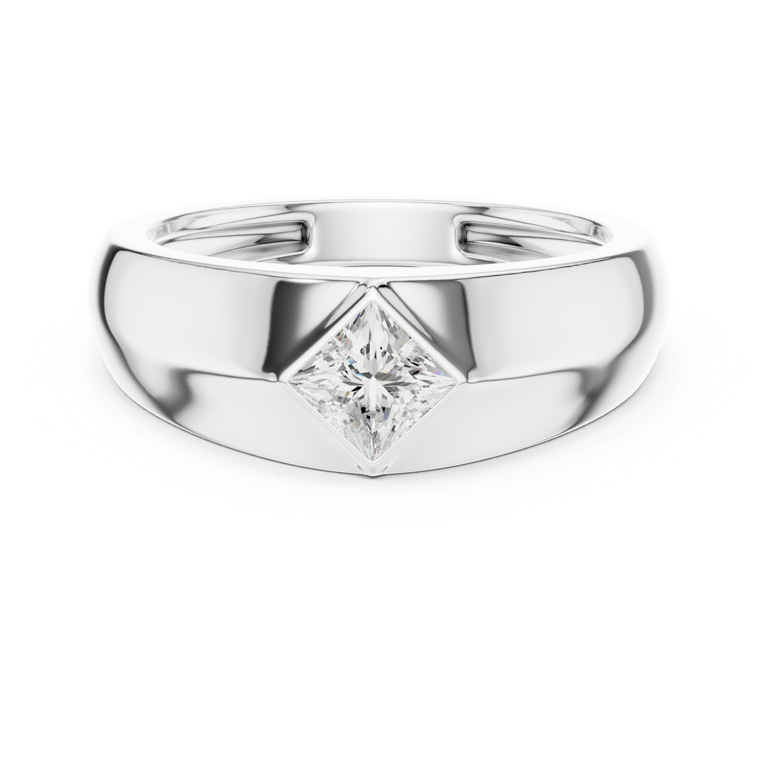 Angular Princess Mens Ring — 0.50ct