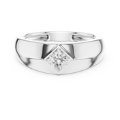 Angular Princess Mens Ring — 0.50ct