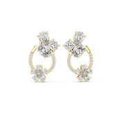 Lumiere Diamond Halo Stud Earrings