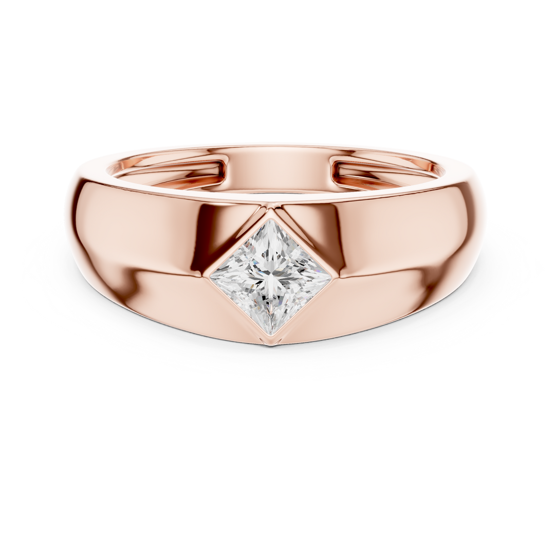 Angular Princess Mens Ring — 0.50ct