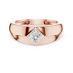 Load image into Gallery viewer, Angular Princess Mens Ring — 0.50ct
