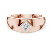Angular Princess Mens Ring — 0.50ct