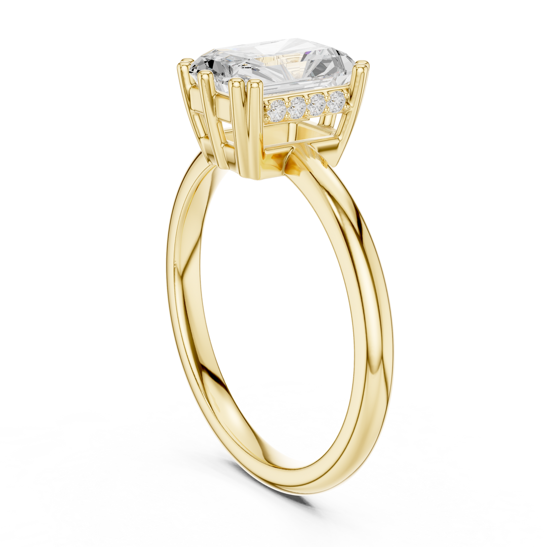 Prisme Radiant Cut Diamond Accent Ring