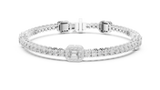 Emerald Station Bracelet — 5.28ct