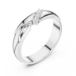 Load image into Gallery viewer, Graduated Trio Mens Ring — 0.08ct
