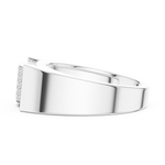 Load image into Gallery viewer, Micro-Set Flat Top Mens Ring — 0.25ct
