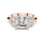 Load image into Gallery viewer, Grandeur 2.50ct Asscher Cut Diamond Engagement Ring
