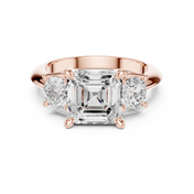 Grandeur 2.50ct Asscher Cut Diamond Engagement Ring