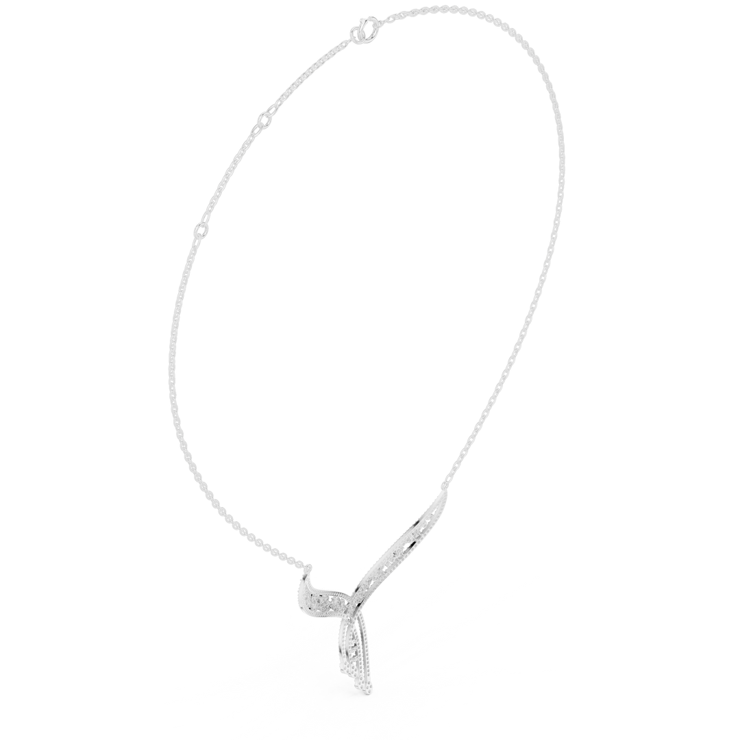 Crescent Wing Statement Necklace — 1.51ct