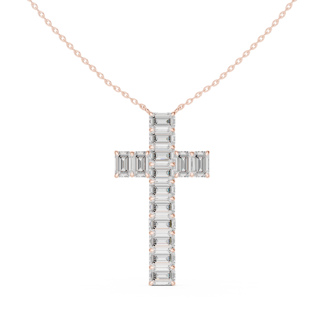 Diamond Cross Pendant — 7.00ct