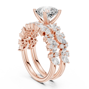 Baroque 1.73ct Cushion Cut Diamond Ring