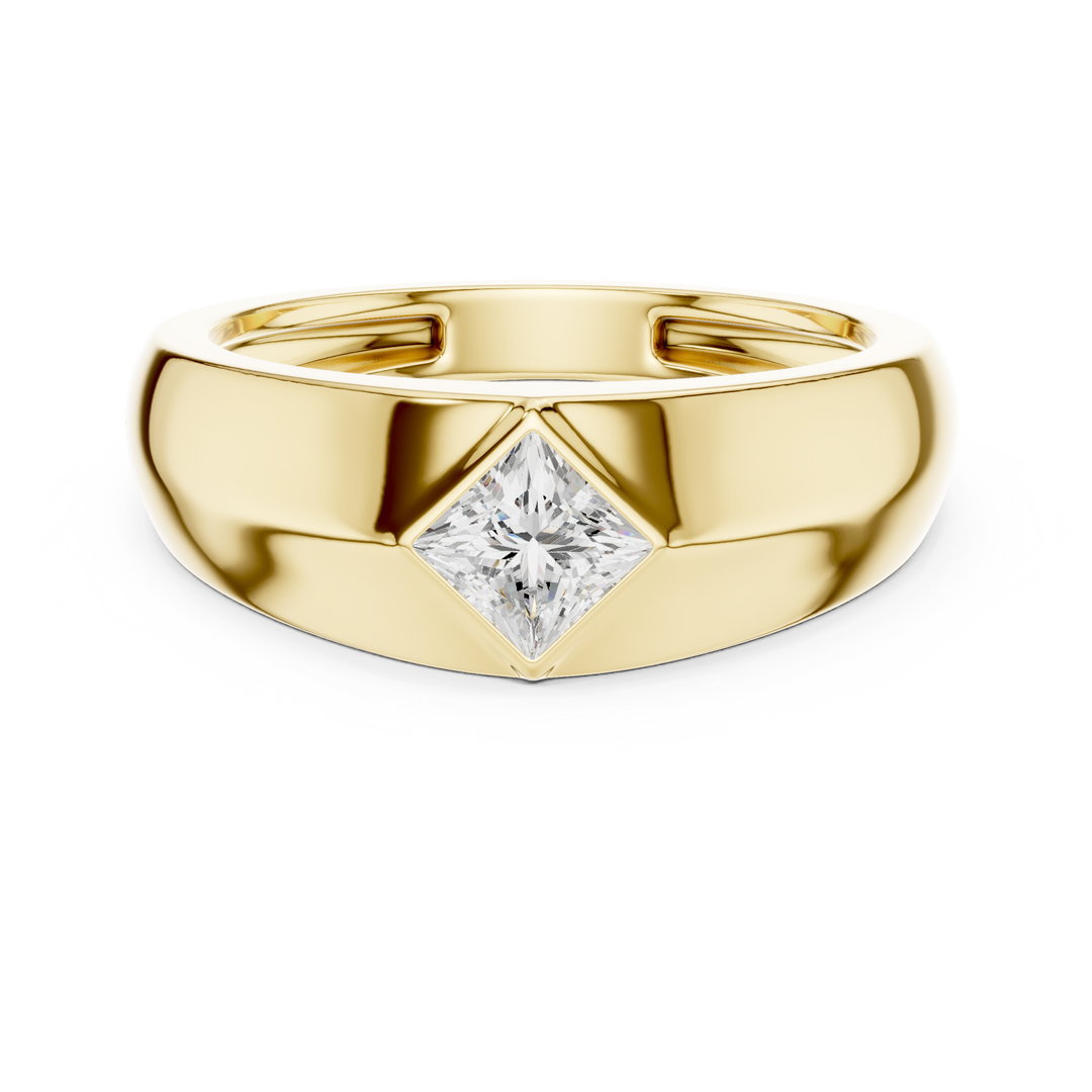 Angular Princess Mens Ring — 0.50ct