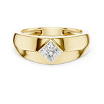 Load image into Gallery viewer, Angular Princess Mens Ring — 0.50ct
