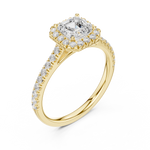 Load image into Gallery viewer, Mireille 0.86ct Emerald Cut Diamond Ring
