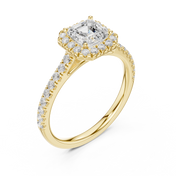 Mireille 0.86ct Emerald Cut Diamond Ring