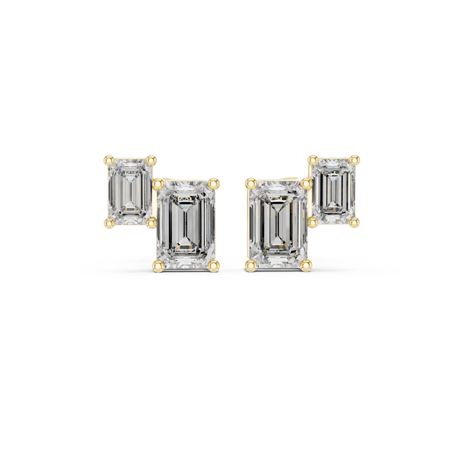 Maya Diamond Solitaire Stud Earrings