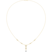 Pear Cluster Drop Necklace — 0.64ct