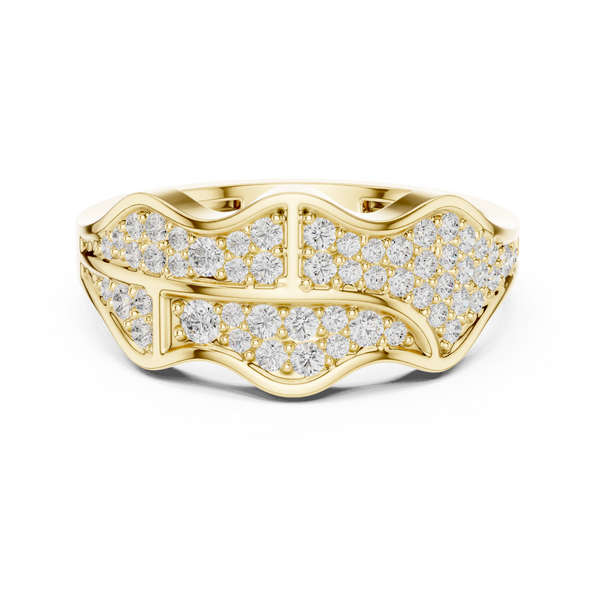 Pyramid Top Mens Ring — 0.43ct