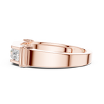 Load image into Gallery viewer, Five Stone Bar Mens Ring — 0.55ct
