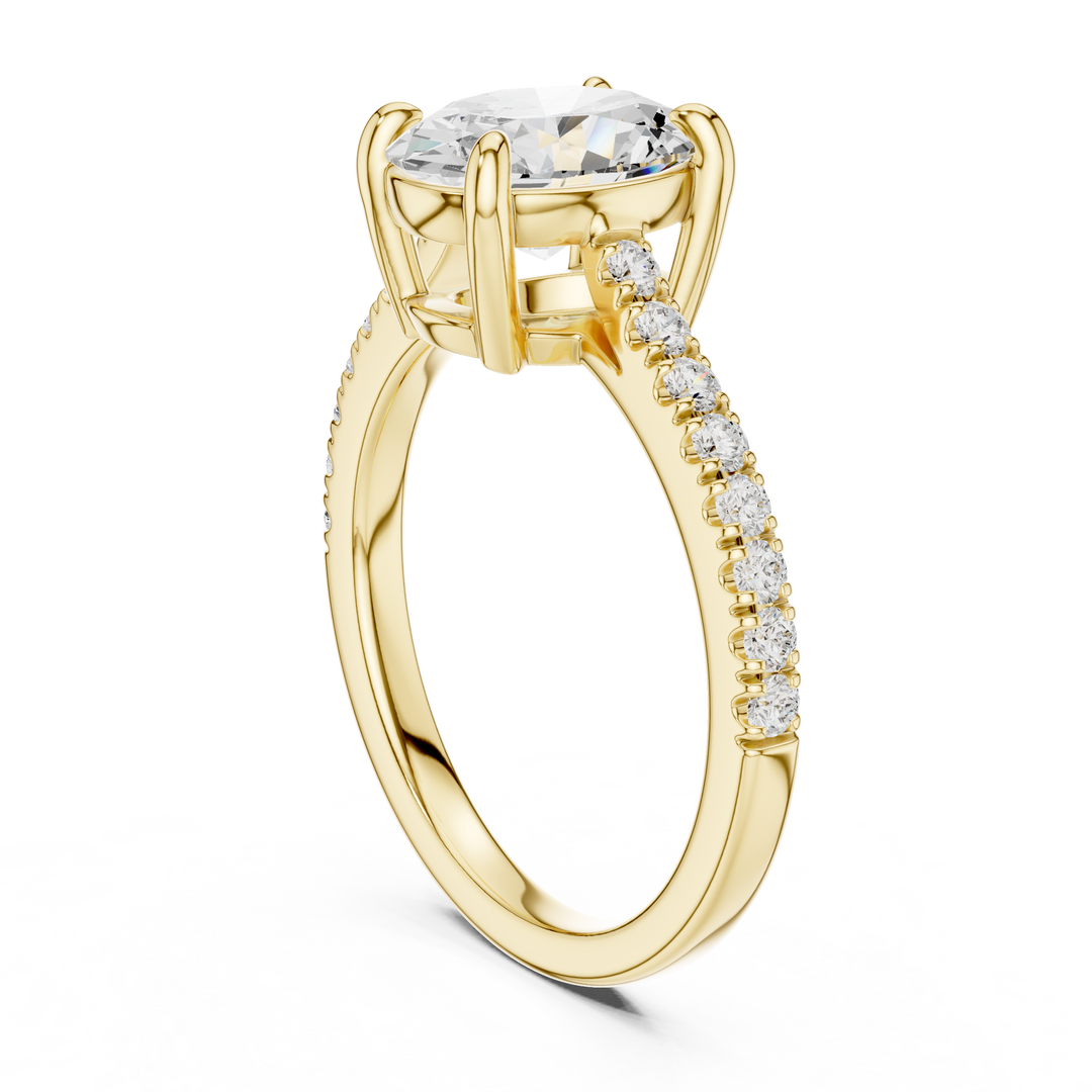 Elara 2.00ct Oval Diamond Engagement Ring