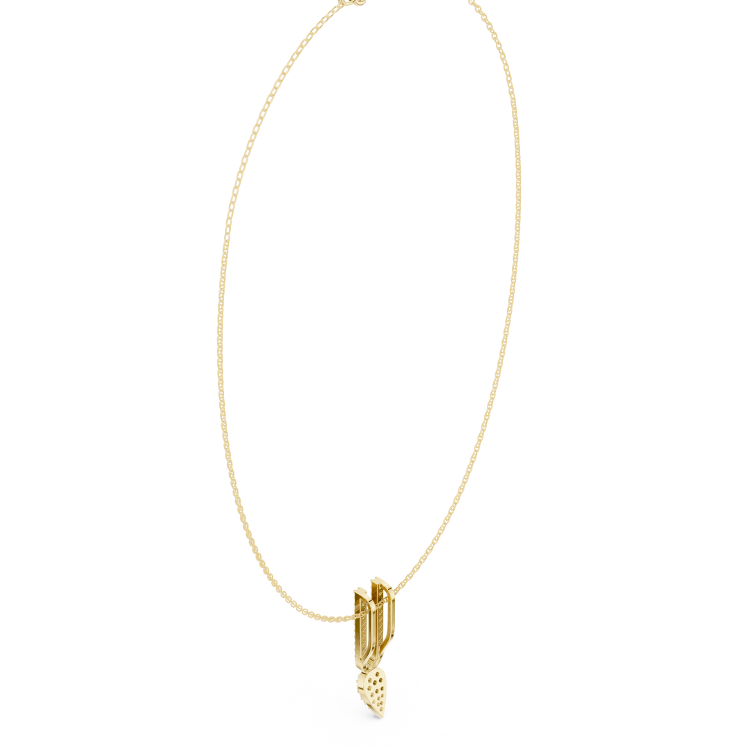 Double-Bar Lariat Necklace — 0.44ct