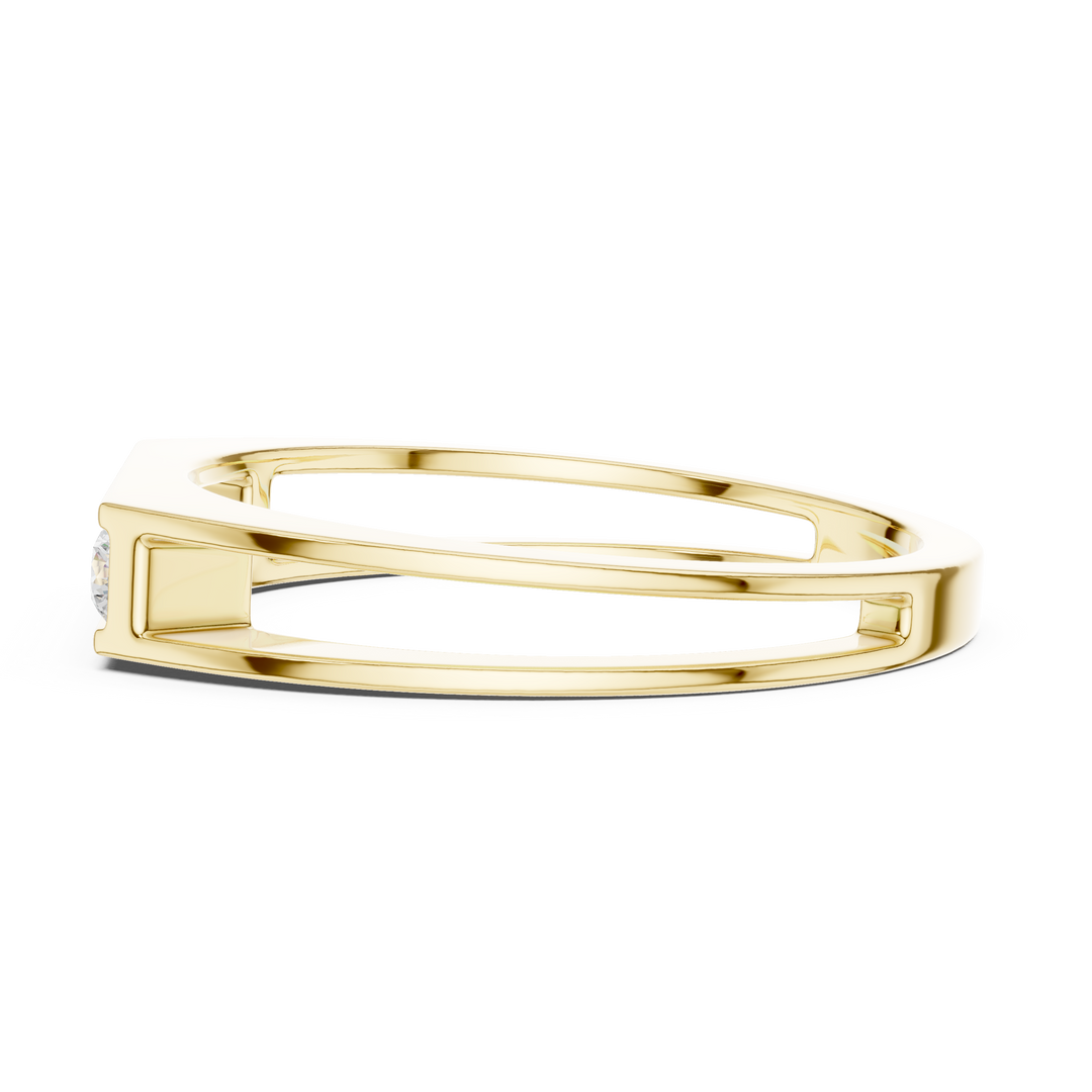 Marquise Channel Mens Ring — 0.50ct