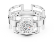 Crown Edge Mens Ring — 1.00ct