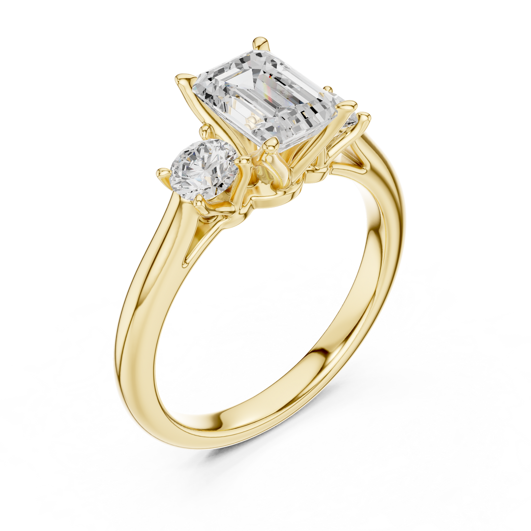 Palazzo 1.50ct Emerald Cut Diamond Ring