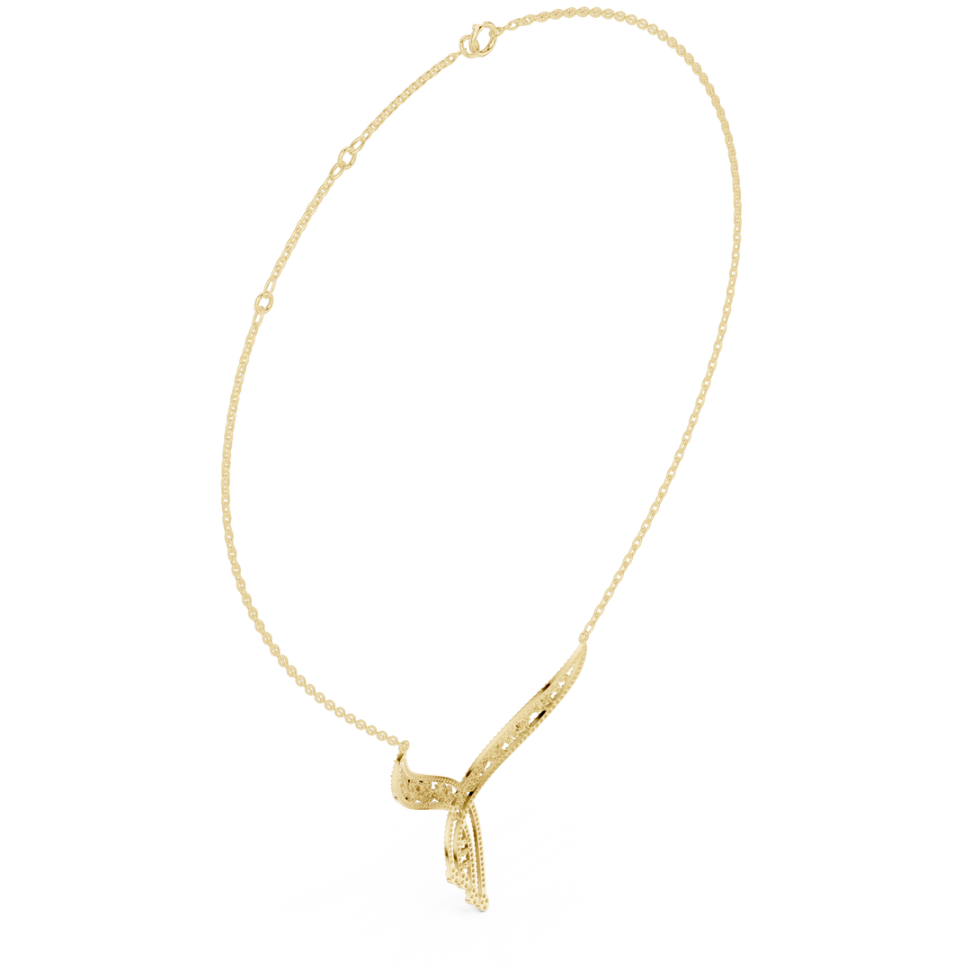 Crescent Wing Statement Necklace — 1.51ct