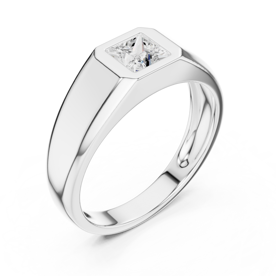 Princess Signet Mens Ring — 0.50ct