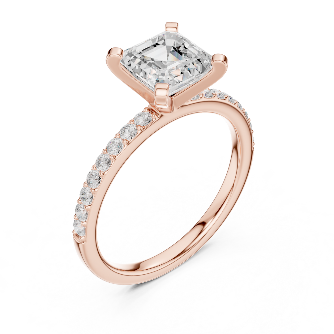 Hera 2.00ct Asscher Cut Diamond Engagement Ring