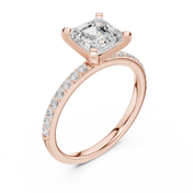 Hera 2.00ct Asscher Cut Diamond Engagement Ring