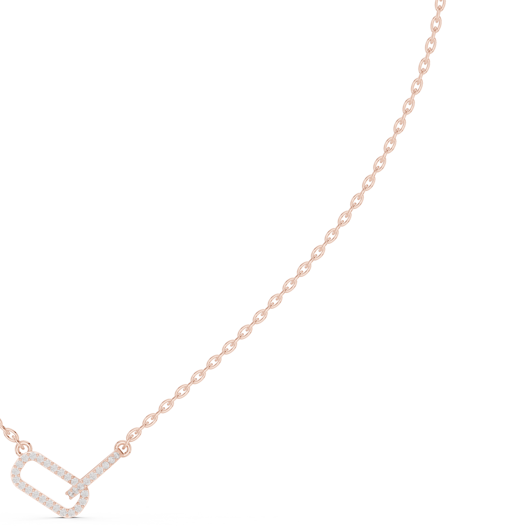 Heart and Arrow Pendant Necklace — 0.30ct