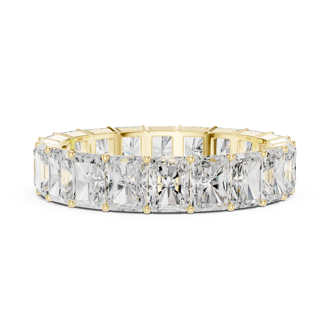 Radiant Eternity Mens Ring — 4.87ct