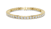 Clasp Tennis Bracelet — 7.42ct