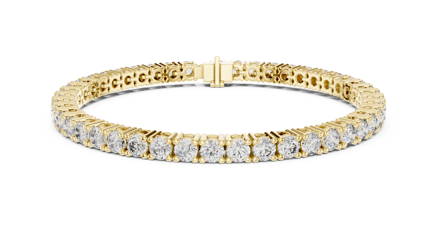 Clasp Tennis Bracelet — 7.42ct