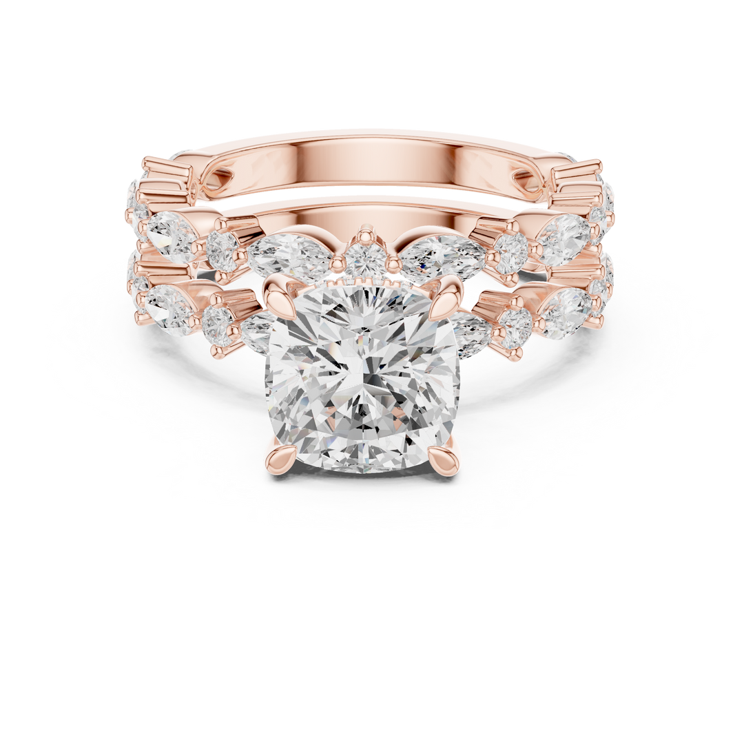 Glacier 2.65ct Cushion Cut Diamond Ring