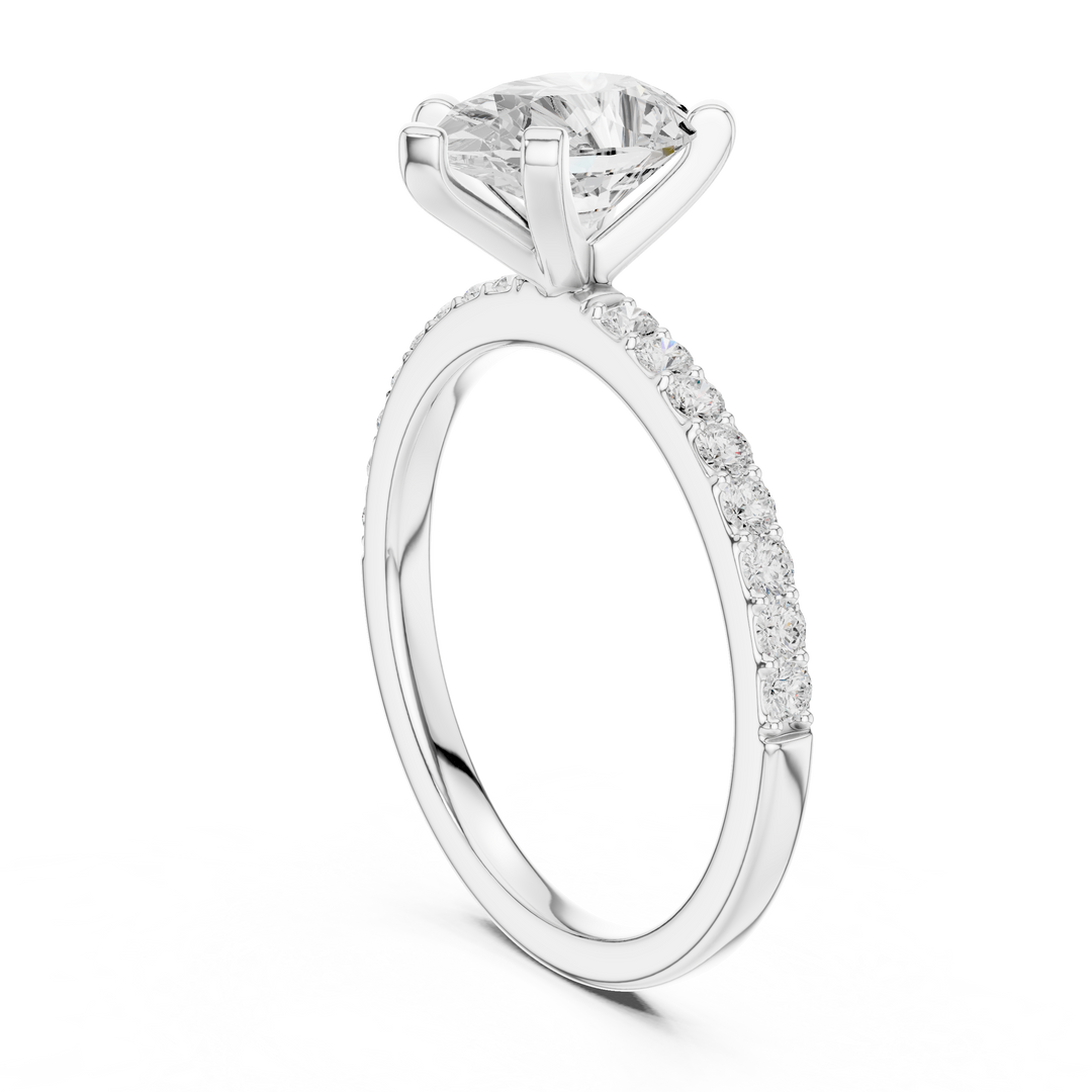 Teardrop 2.00ct Pear Shape Diamond Ring