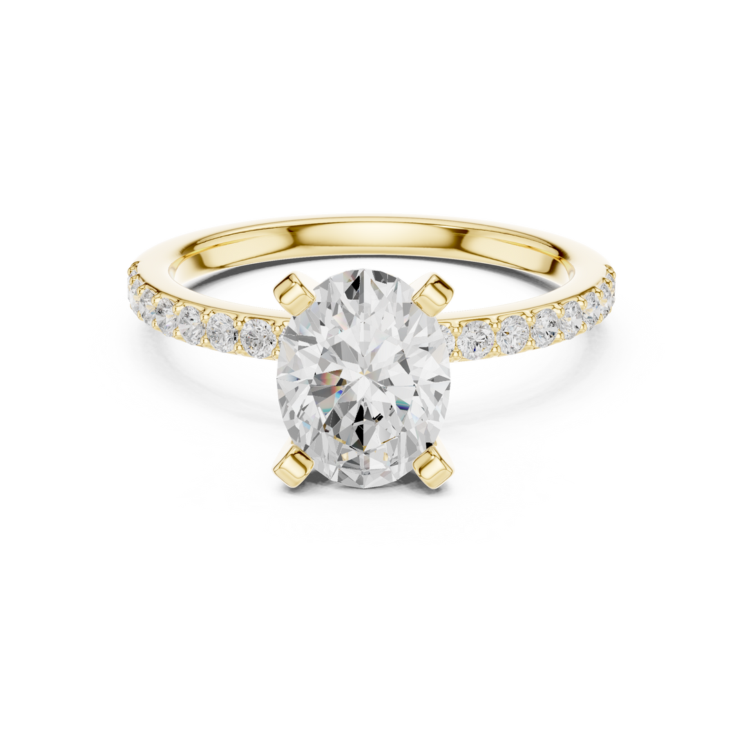 Silhouette 2.00ct Oval Diamond Ring