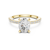 Silhouette 2.00ct Oval Diamond Ring