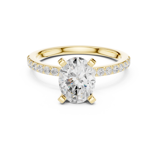 Silhouette 2.00ct Oval Diamond Ring