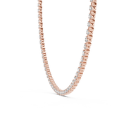 Even-Set Tennis Necklace — 14.02ct