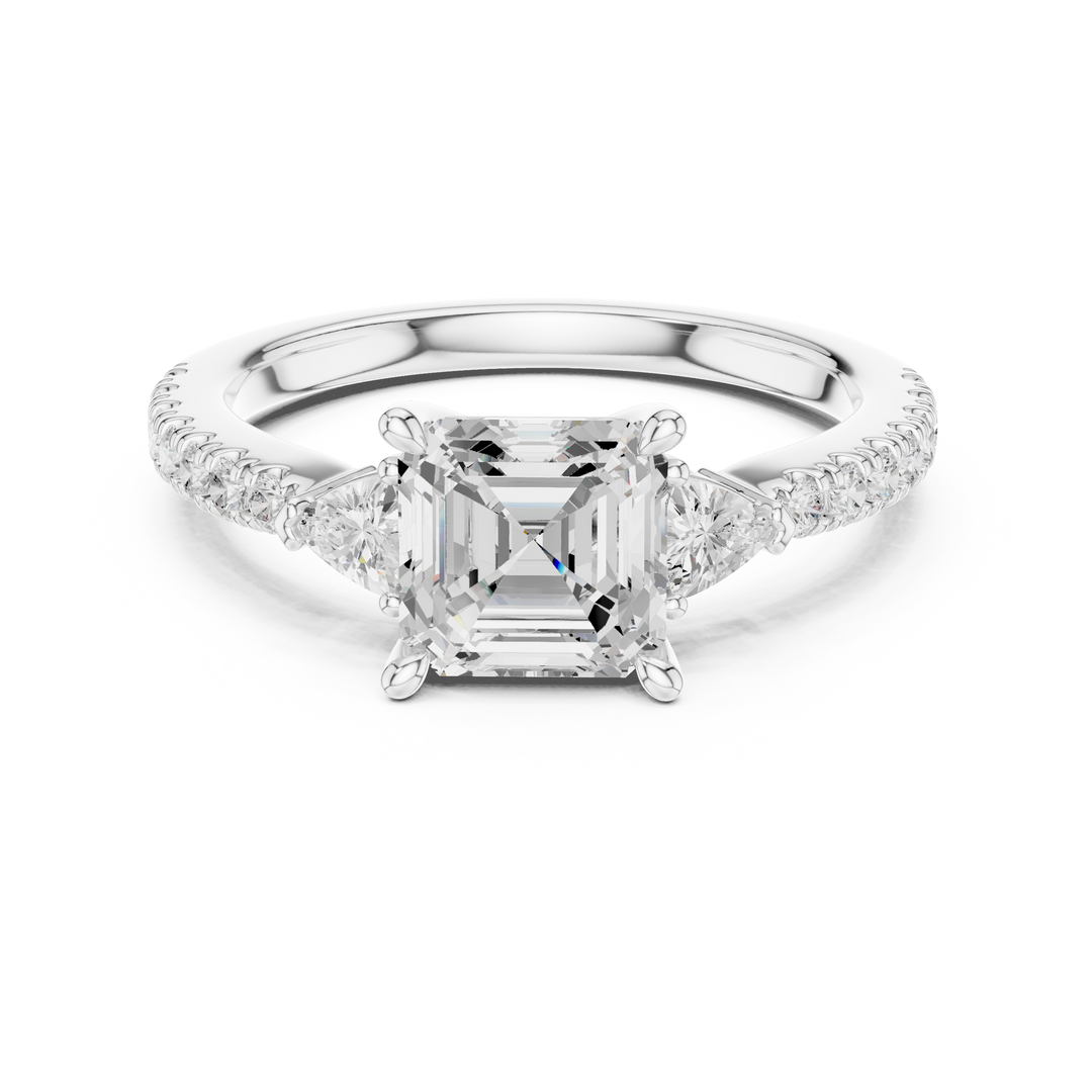 Lumière Asscher Cut Diamond Ring