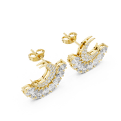 Aurora Diamond Halo Stud Earrings