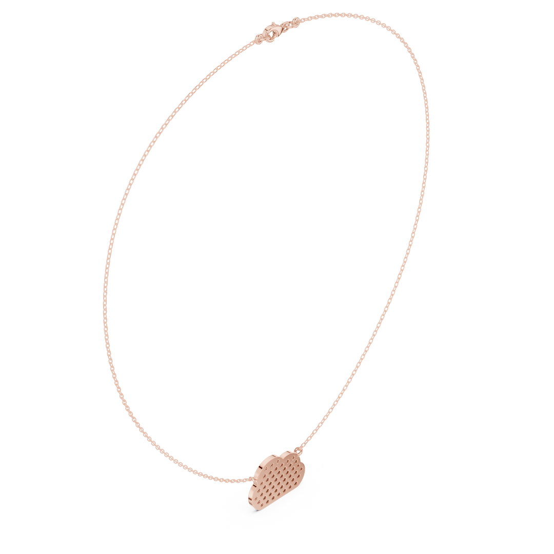 Cloud Pavé Pendant Necklace — 1.64ct