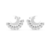 Aurora Diamond Halo Stud Earrings