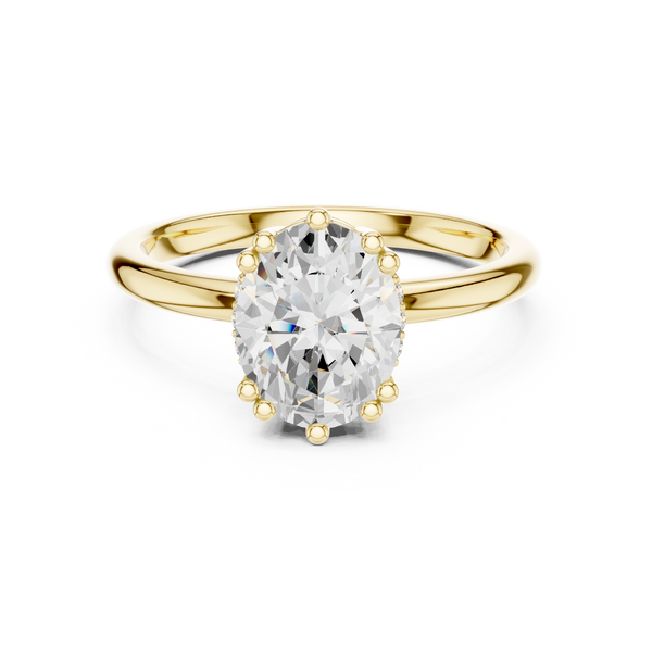 Rosalind Oval Diamond Accent Ring