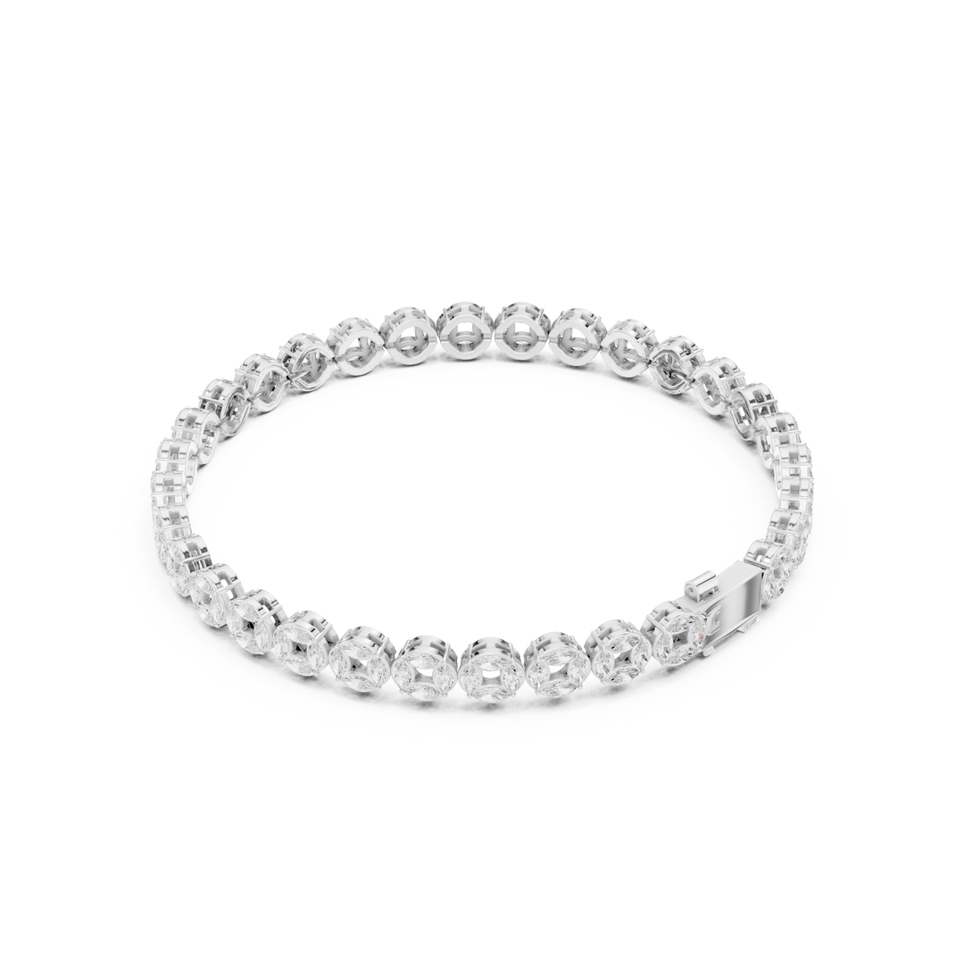 Marquise Link Men's Bracelet — 3.40ct